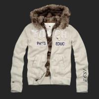 heren abercrombie fitch full-zip hooded fur outwear phys educ 1892 grijs wit Shop Almere qpnix960